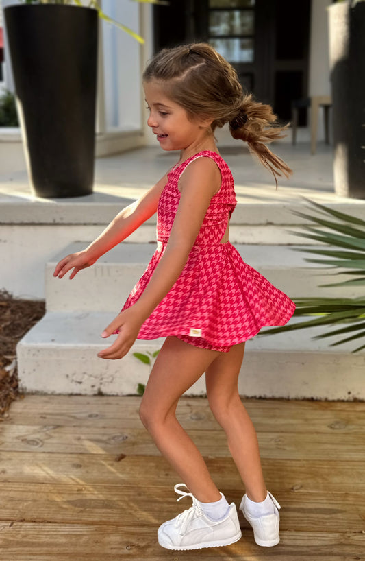 Active play-dress with biker shorts