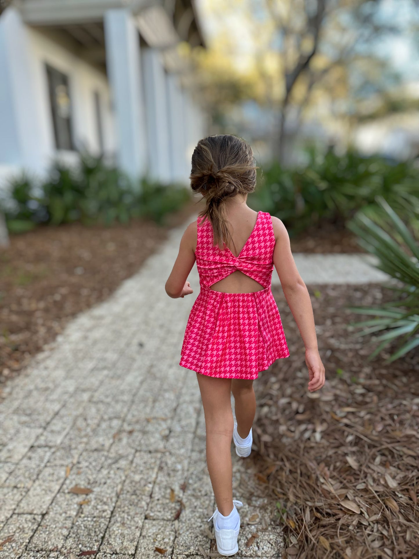 Active play-dress with biker shorts