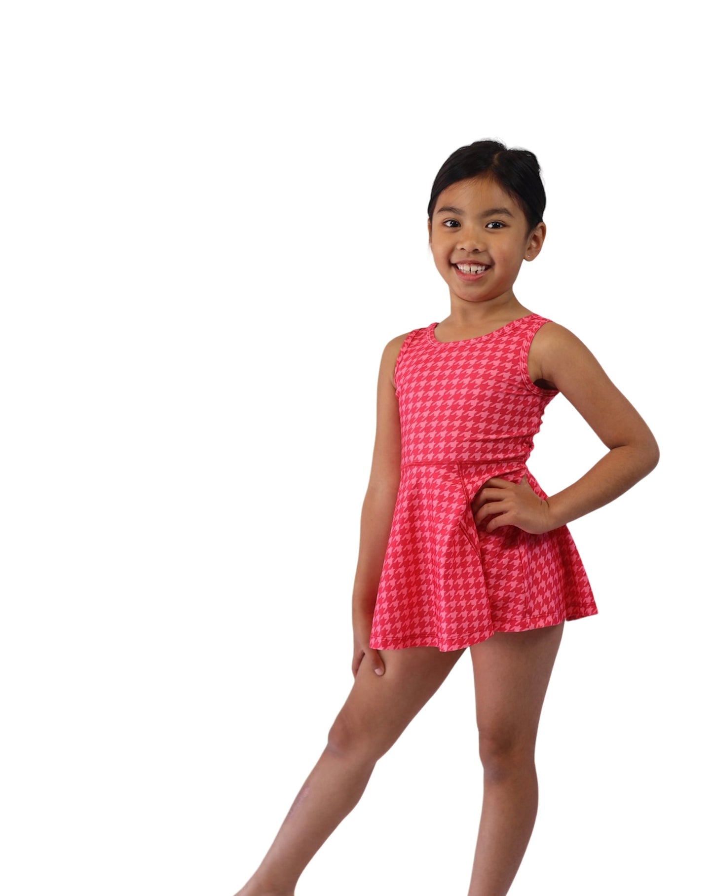 Active play-dress with biker shorts